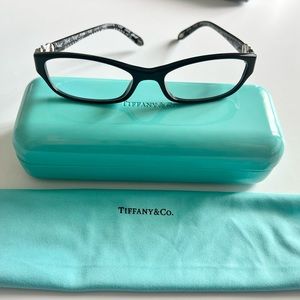 Tiffany & Co. Black Glasses with Turquoise Case